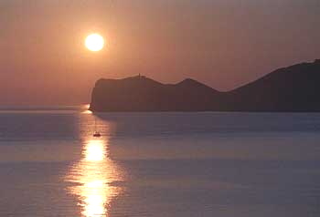 Sonnenuntergang am Strand von Port Andratx